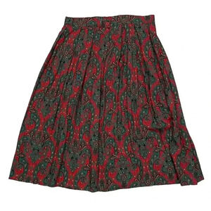 VTG Pendleton Maxi Skirt Womens 14 A-line Pleated Paisley Holiday Gypsy 90s 80s